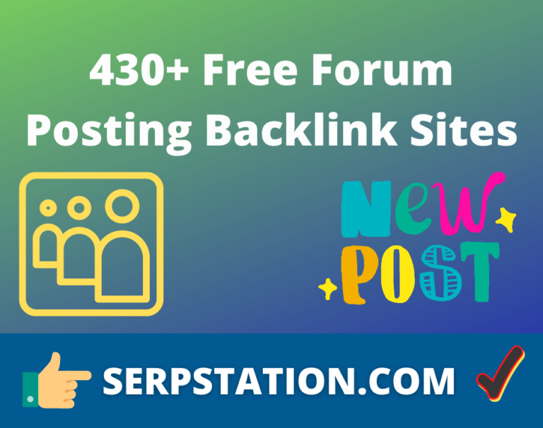 Top 430+ Free Forum Posting Sites 2023, Forum Submission List