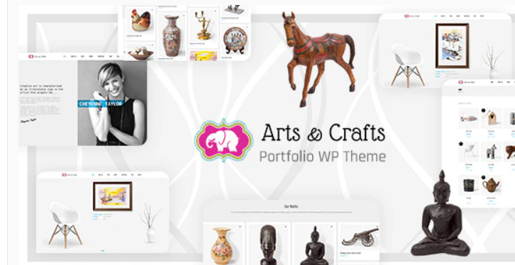 Art & Craft WordPress Theme, Handmade Creative Agency Theme