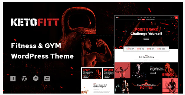 KetoFitt - Fitness & GYM WordPress Theme
