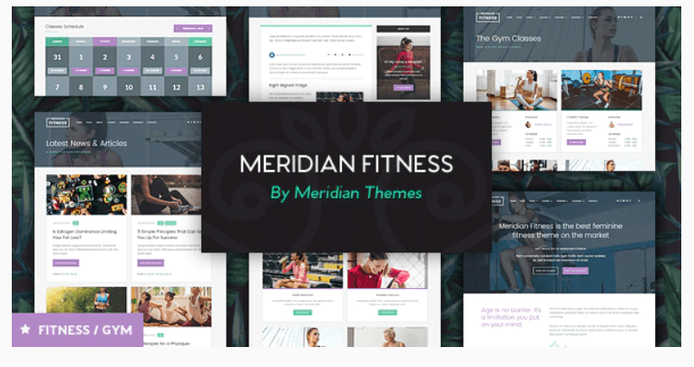 Meridian Fitness - Fitness, Gym, & Sports WordPress Theme
