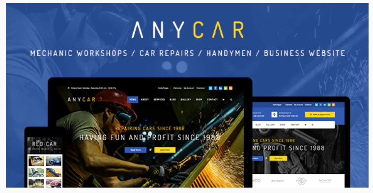 AnyCar - Automotive, Dealership WordPress Theme