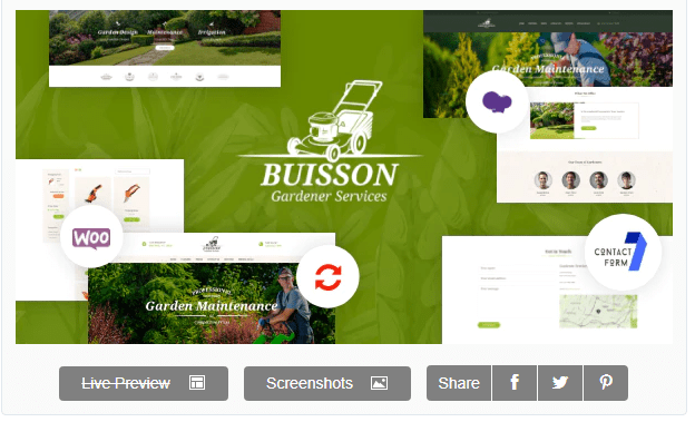 Buisson | Gardening & Landscaping Services WordPress Theme