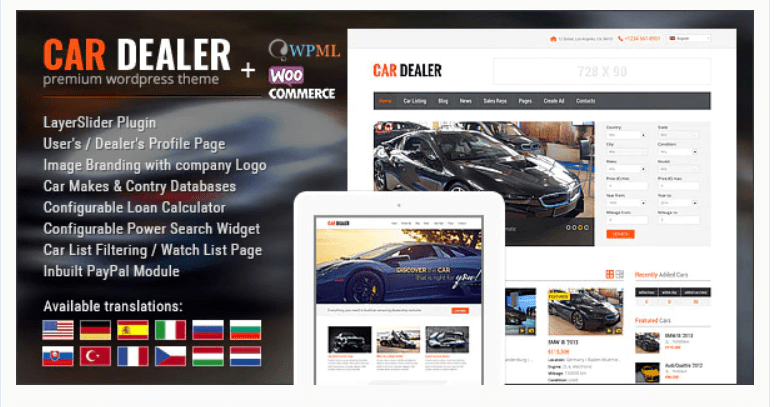 Car Dealer Automotive WordPress Theme – Responsive