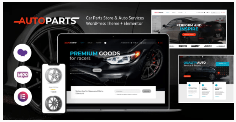 Car Parts Store & Auto Services WordPress Theme