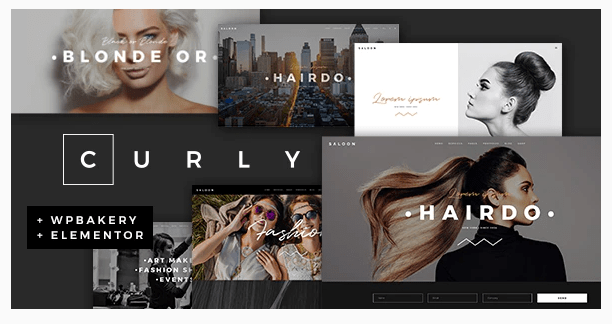 Curly – A Stylish Theme for Hairdressers and Hair Salons