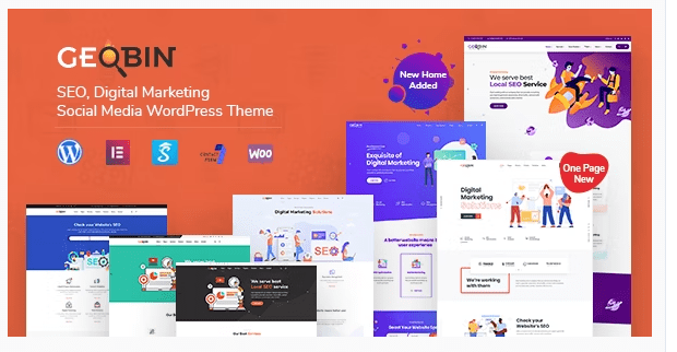 GeoBin | SEO, Startup & SaaS WordPress Theme
