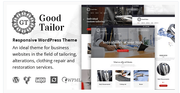 Good Tailor - Fashion & Tailoring Services WordPress Theme
