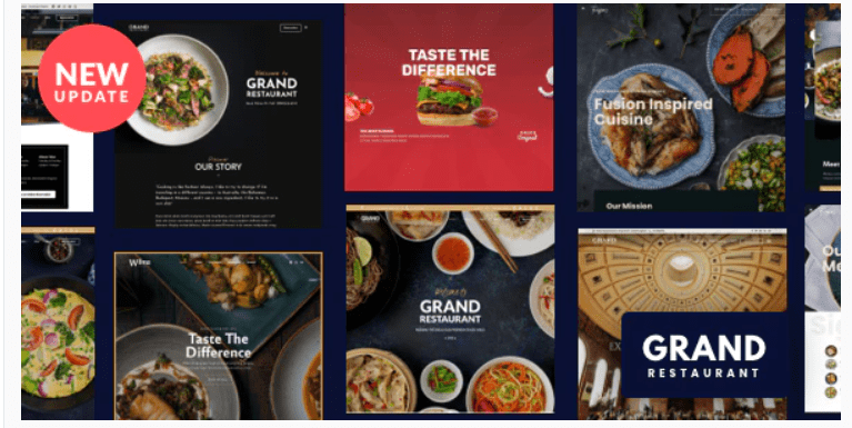 Grand Restaurant Booking WordPress Theme