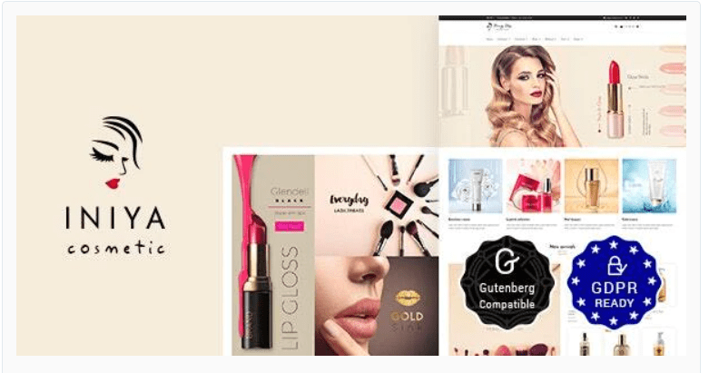 Iniya – Beauty Store, Cosmetic Shop WordPress Theme