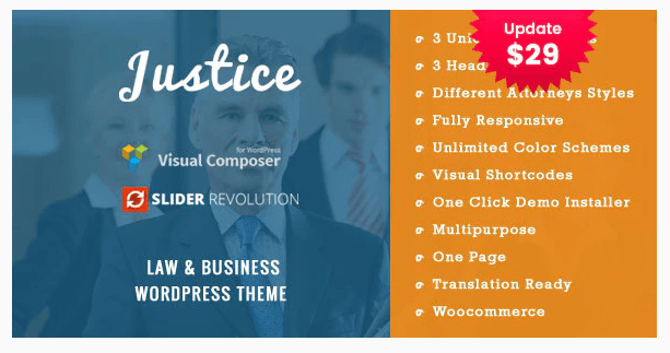 JUSTICE – Law & Business WordPress Theme