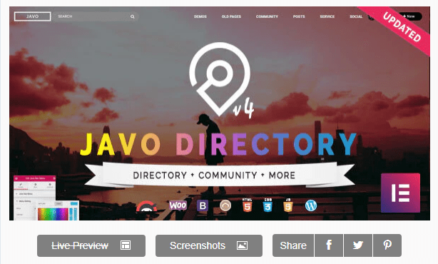 Javo Directory WordPress Theme