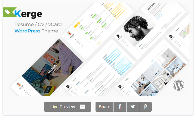 Kerge – CV Resume Theme