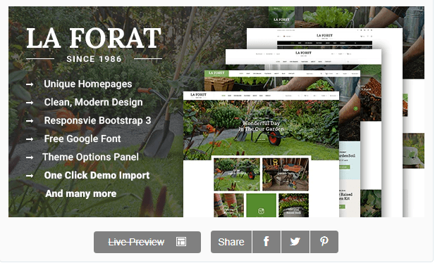 LaForat – Gardening & Landscaping WordPress Theme