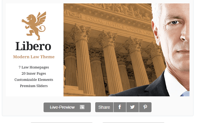 Libero – Lawyer and Law Firm Theme