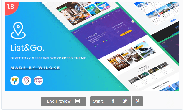 ListGo - Directory WordPress Theme