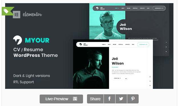 Myour - CV/Resume Theme