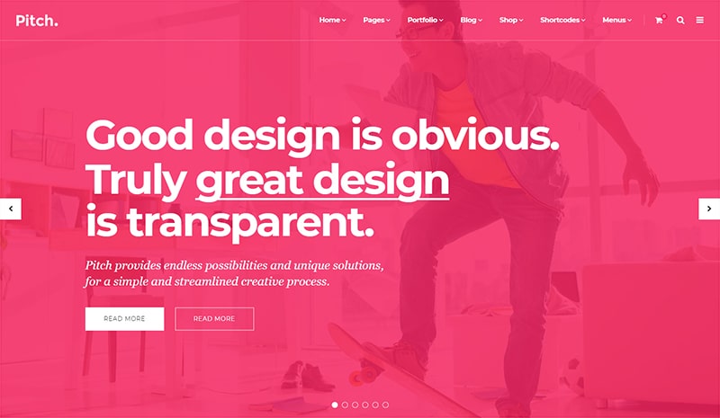  Pitch – Digital Agency & Freelancer Theme