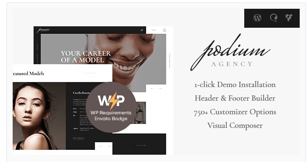 Podium | Fashion Model Agency WordPress Theme