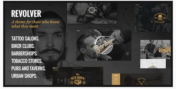 Revolver – Tattoo Studio and Barbershop Theme