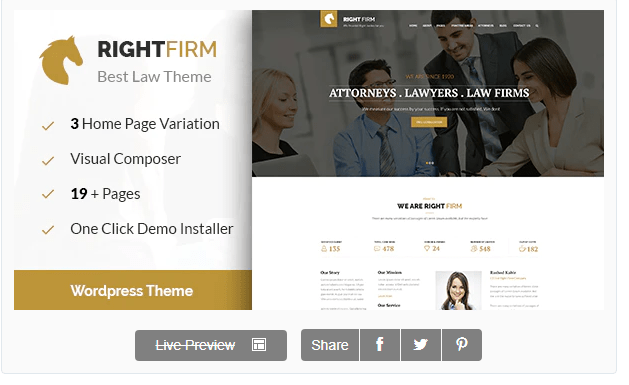 Right Firm- Law Firm WordPress Theme