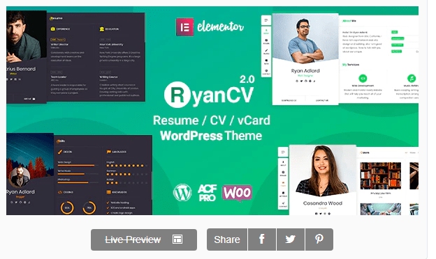 RyanCV – CV/Resume Theme
