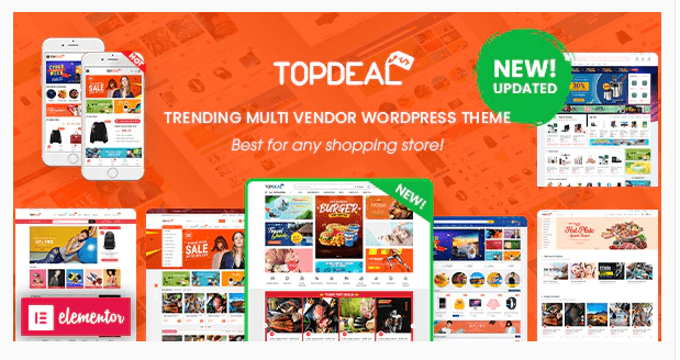 TopDeal – Multi Vendor Marketplace ElementorWooCommerceWordPress Theme (Mobile Layouts Ready)