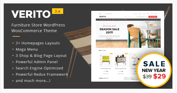 Verito - Furniture Store WooCommerceWordPress Theme