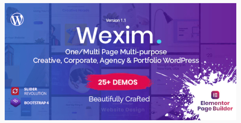 Wexim – Creative WordPress Theme