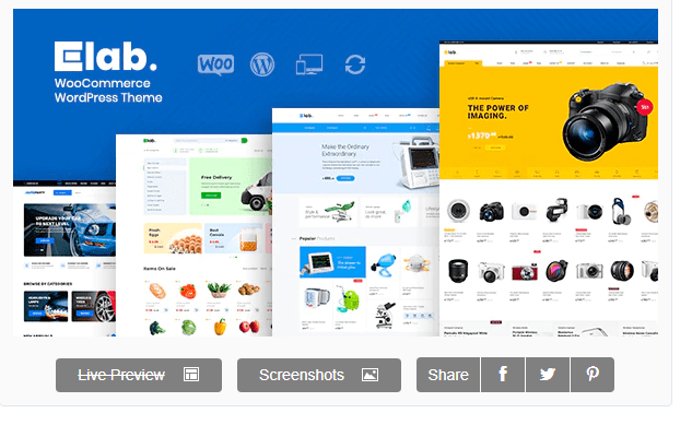eLab – WooCommerce Marketplace WordPress Theme