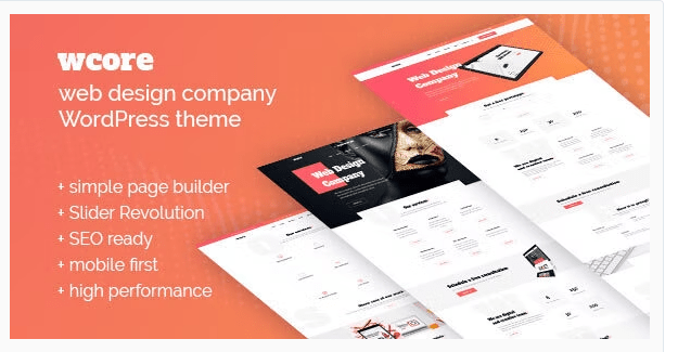 wCore - Web Design Agency WordPress Theme
